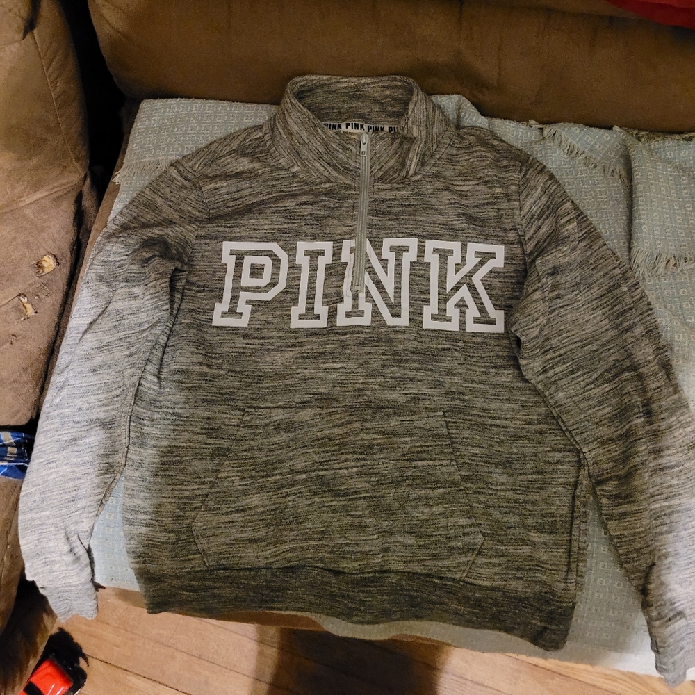 Victoria Secret Pink 3/4 zip sweatshirt